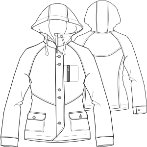 Fashion sewing patterns for Parka 7161